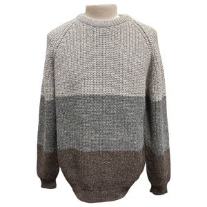 Vintage Brad Whitney Irish Donegal Fishermans Knit Sweater Size 48